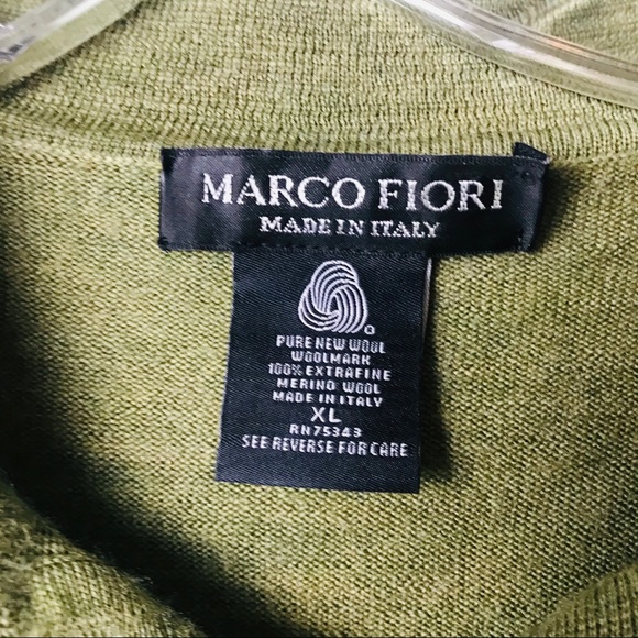 Men’s 100% Merino Wool Sweater, Sage Green Sweater, Men’s Dressy Sweater, XL - Picture 4 of 8